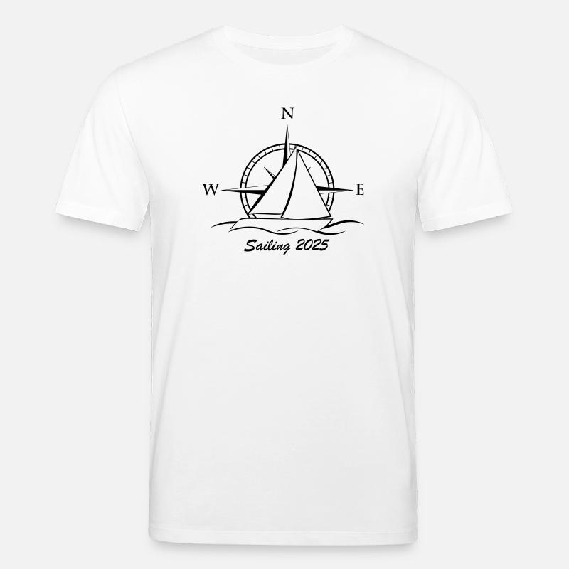 sailing 2025 schw - Stanley/Stella Unisex Bio-T-Shirt CREATOR  - Weiß