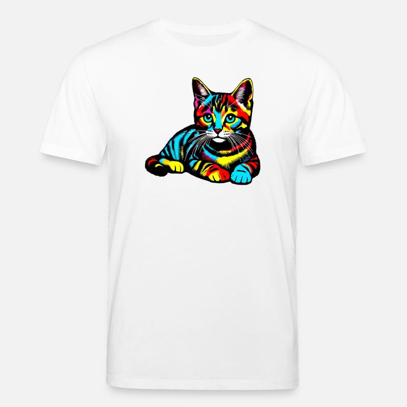 Katze - Stanley/Stella Unisex Bio-T-Shirt CREATOR  - Weiß