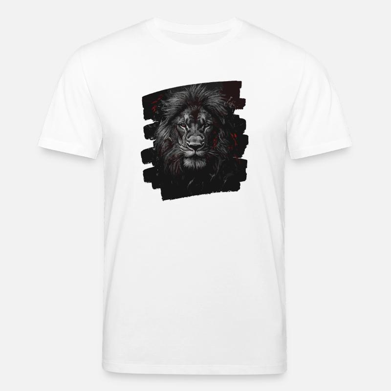 Löwe Retro - Stanley/Stella Unisex Bio-T-Shirt CREATOR  - Weiß
