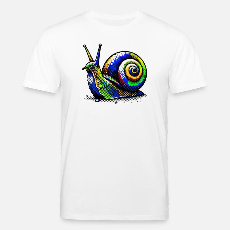 Schnecke - Stanley/Stella Unisex Bio-T-Shirt CREATOR  - Weiß