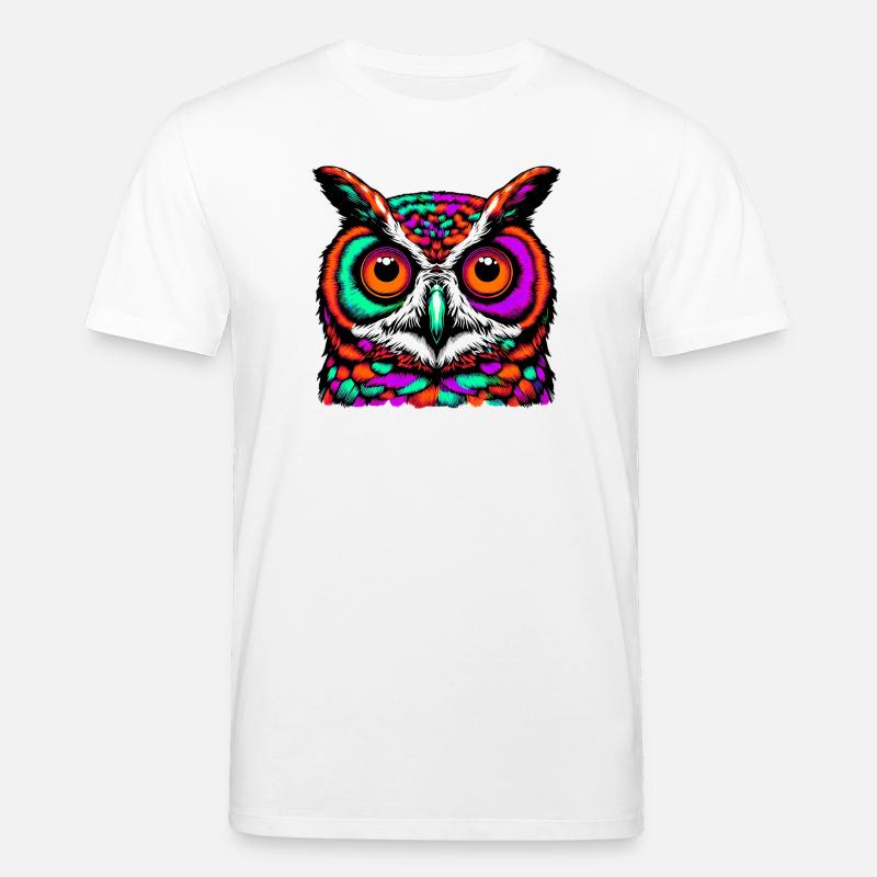 Eule - Stanley/Stella Unisex Bio-T-Shirt CREATOR  - Weiß