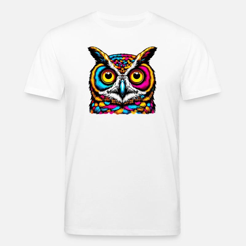 Eule - Stanley/Stella Unisex Bio-T-Shirt CREATOR  - Weiß