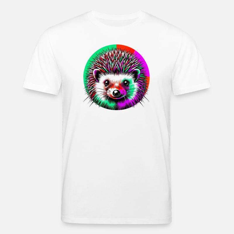 Hérisson - T-shirt bio CREATOR Stanley/Stella Unisexe - blanc