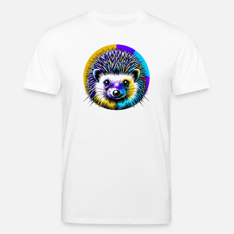 Hérisson - T-shirt bio CREATOR Stanley/Stella Unisexe - blanc