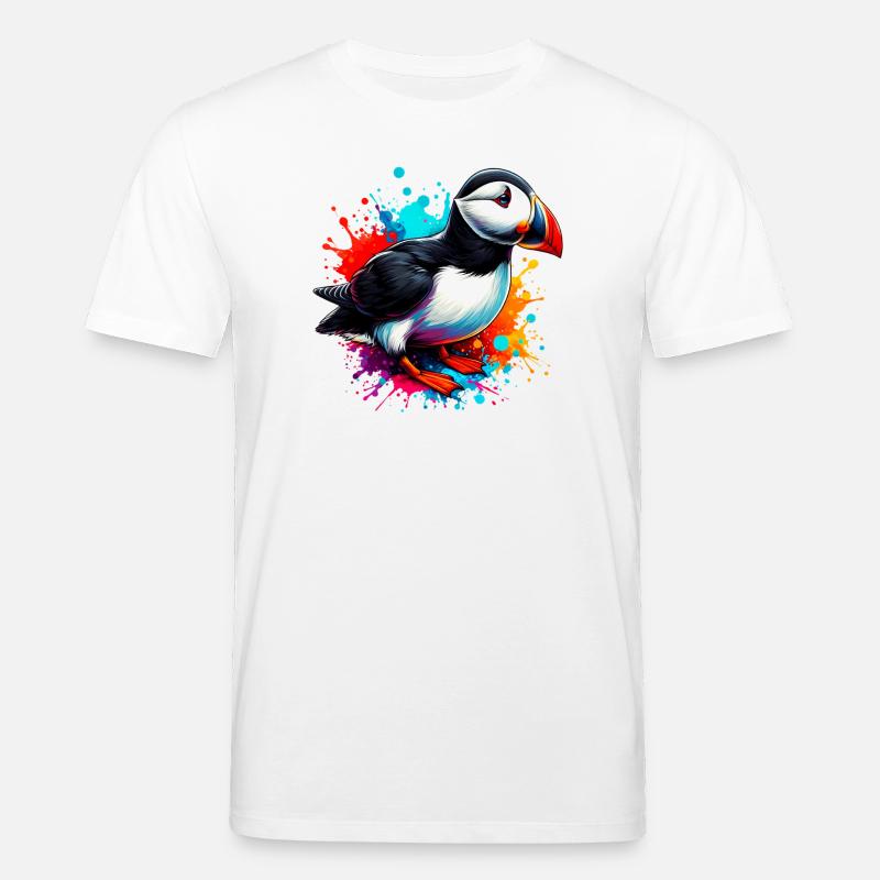 Papageitaucher - Stanley/Stella Unisex Bio-T-Shirt CREATOR  - Weiß