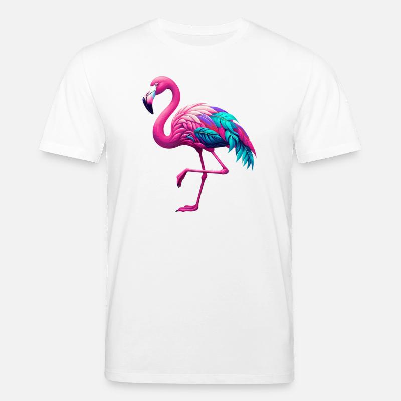 Flamingo - Stanley/Stella Unisex Bio-T-Shirt CREATOR  - Weiß
