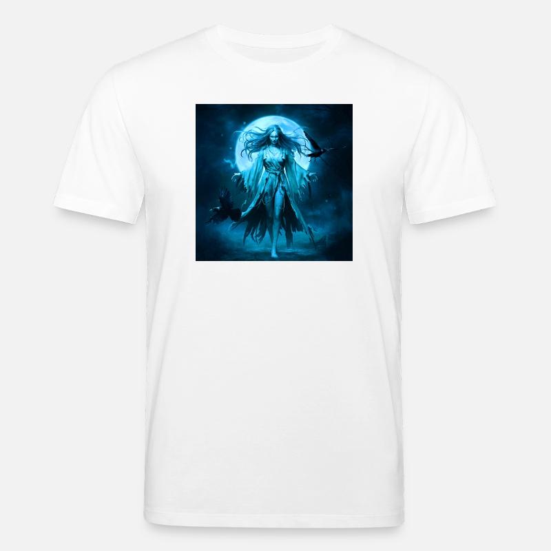 Todesfee, Kolkrabe, Monde - Stanley/Stella Unisex Bio-T-Shirt CREATOR  - Weiß