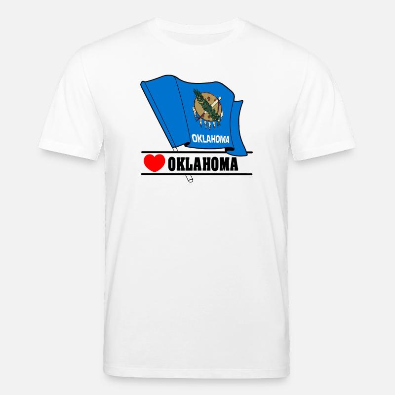 Hinweis Oklahoma Herz OKLAHOMA - Stanley/Stella Unisex Bio-T-Shirt CREATOR  - Weiß