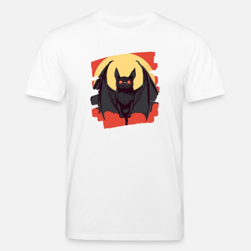 Fledermaus Retro - Stanley/Stella Unisex Bio-T-Shirt CREATOR  - Weiß