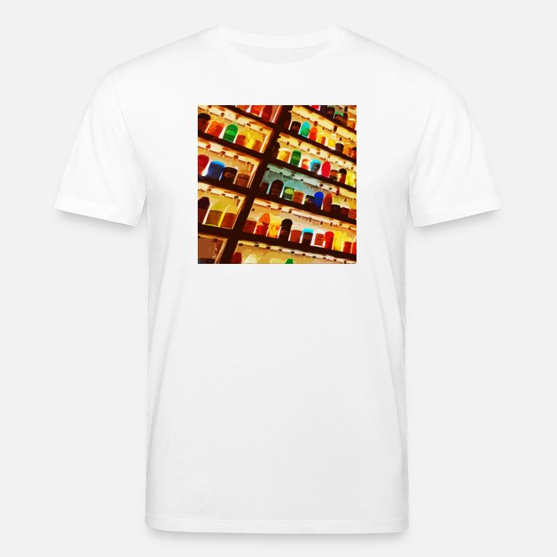 Bunte Flaschen - Stanley/Stella Unisex Bio-T-Shirt CREATOR  - Weiß