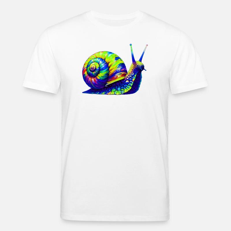 Schnecke - Stanley/Stella Unisex Bio-T-Shirt CREATOR  - Weiß