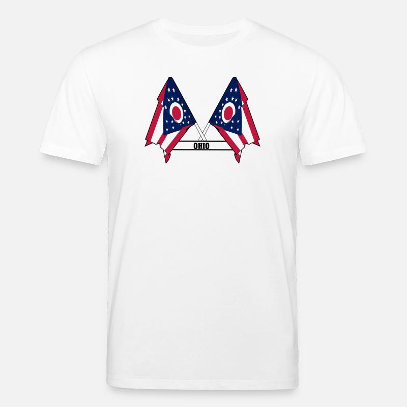 wee flags text OHIO - Stanley/Stella Unisex Bio-T-Shirt CREATOR  - Weiß