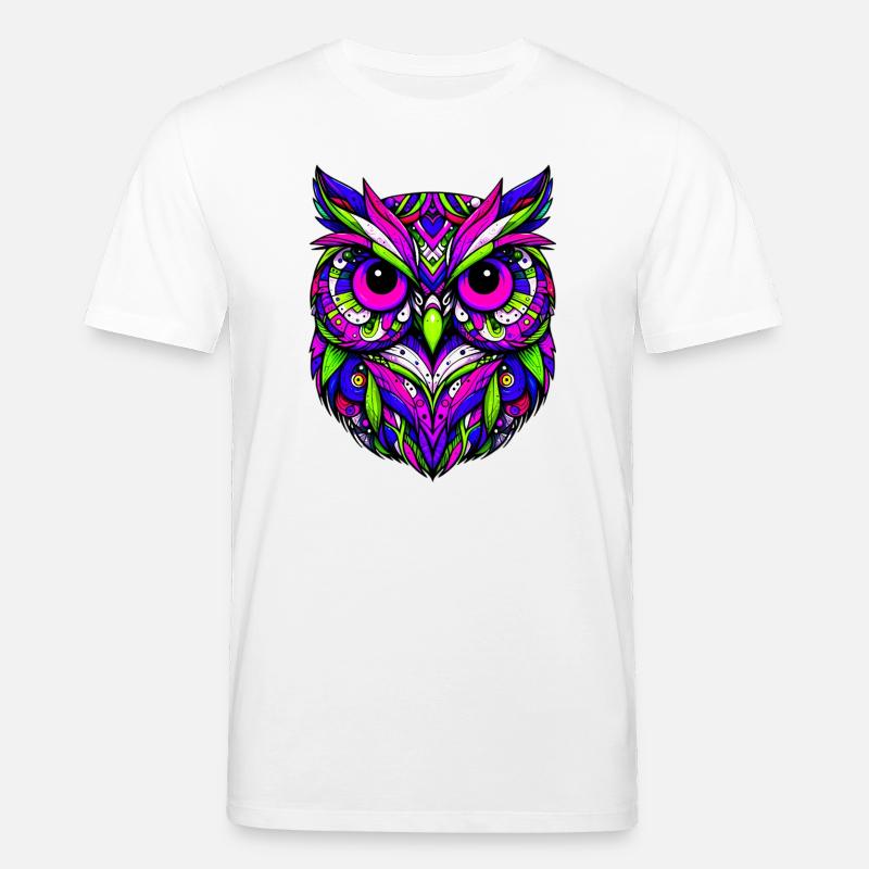 Eule - Stanley/Stella Unisex Bio-T-Shirt CREATOR  - Weiß