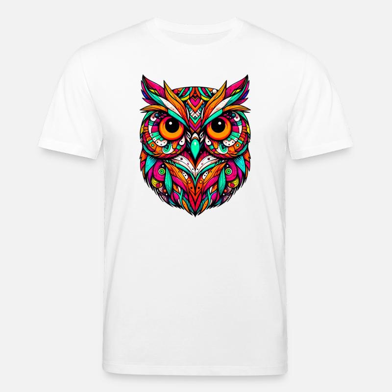 Eule - Stanley/Stella Unisex Bio-T-Shirt CREATOR  - Weiß