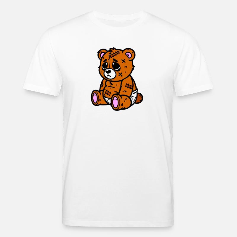 Kleines trauriges Bärchen - Stanley/Stella Unisex Bio-T-Shirt CREATOR  - Weiß
