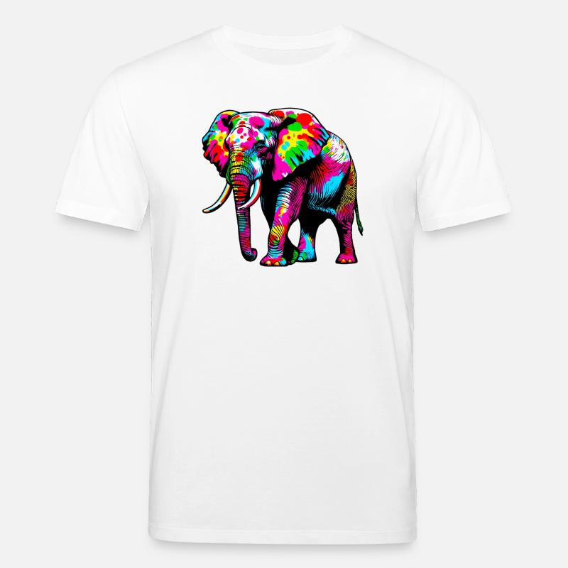 Elefant - Stanley/Stella Unisex Bio-T-Shirt CREATOR  - Weiß