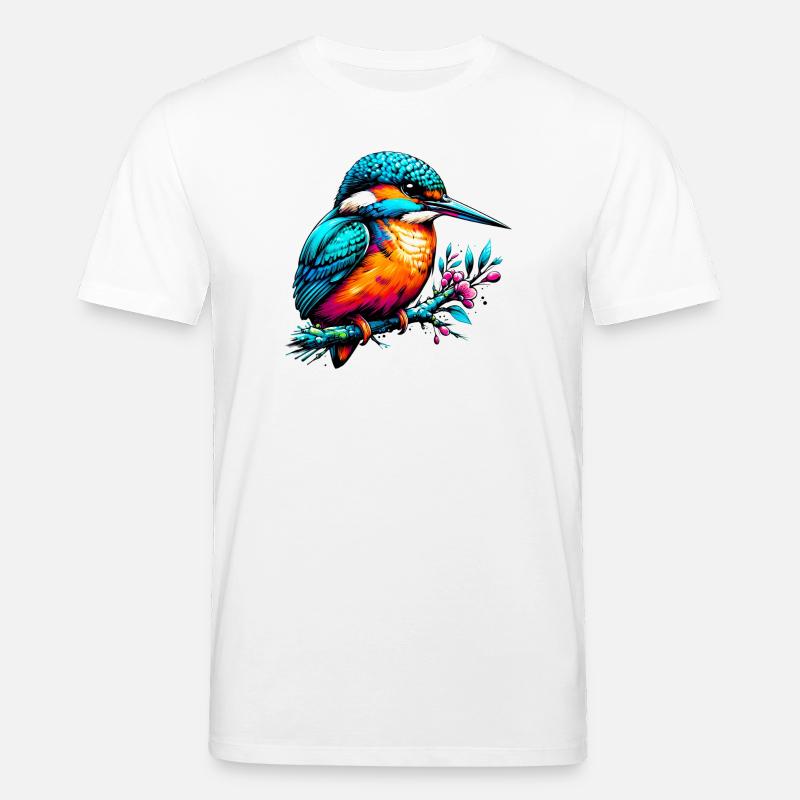 Eisvogel - Stanley/Stella Unisex Bio-T-Shirt CREATOR  - Weiß