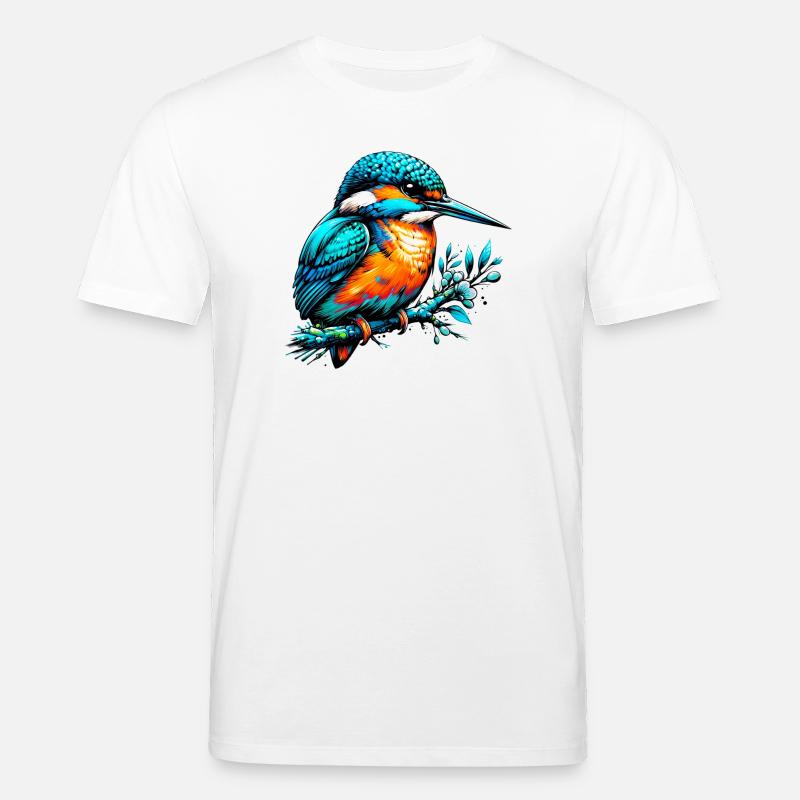 Eisvogel - Stanley/Stella Unisex Bio-T-Shirt CREATOR  - Weiß