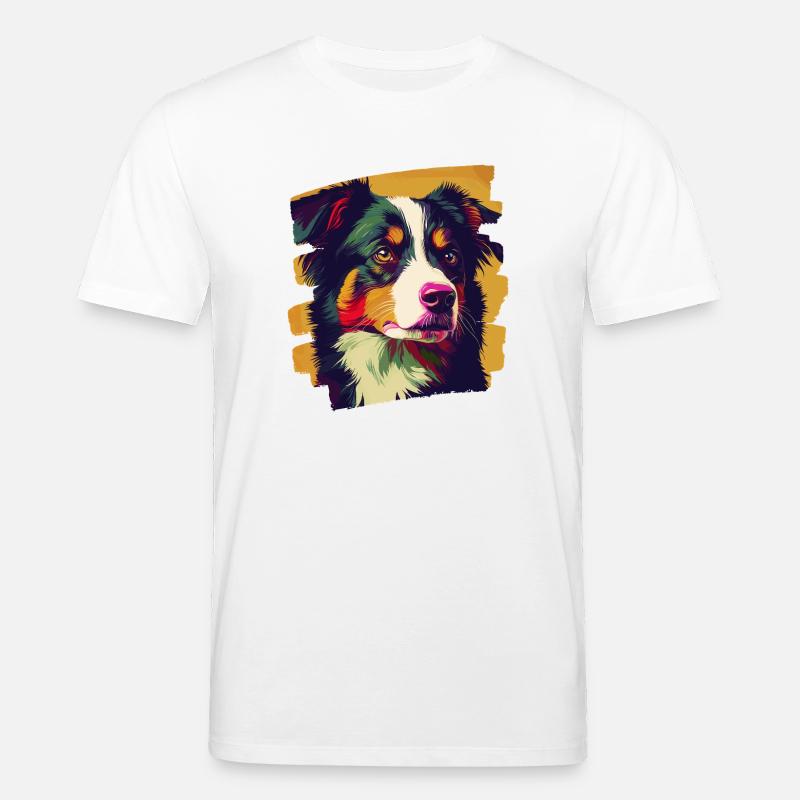 Australian Shepherd - Stanley/Stella Unisex Bio-T-Shirt CREATOR  - Weiß