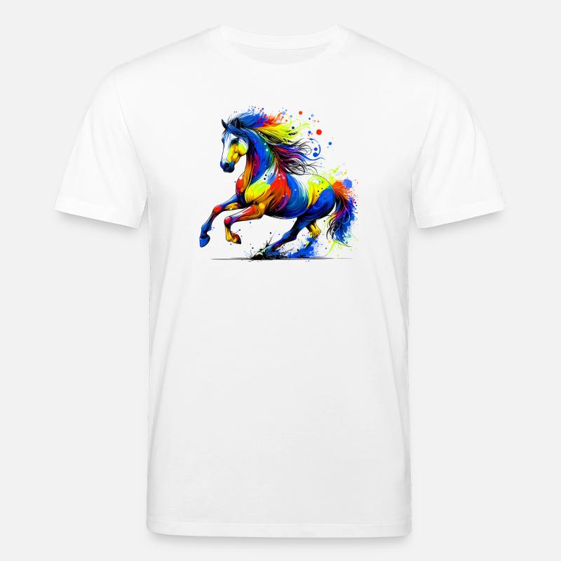 Pferd - Stanley/Stella Unisex Bio-T-Shirt CREATOR  - Weiß