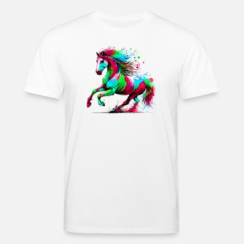 Pferd - Stanley/Stella Unisex Bio-T-Shirt CREATOR  - Weiß