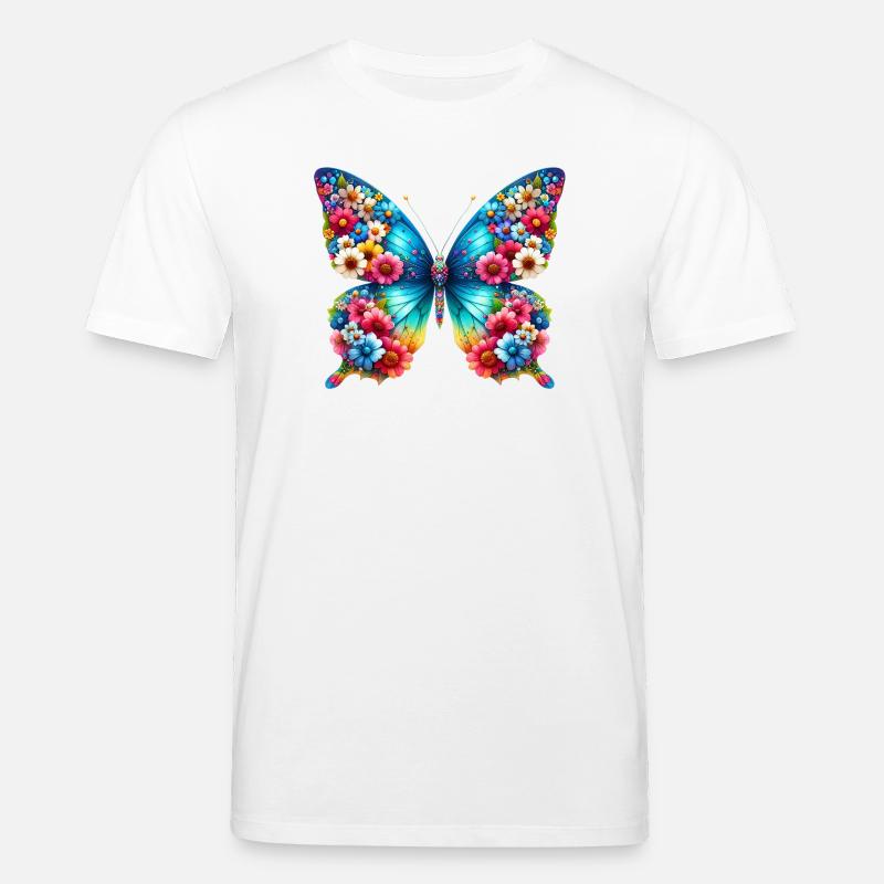 Schmetterling - Stanley/Stella Unisex Bio-T-Shirt CREATOR  - Weiß