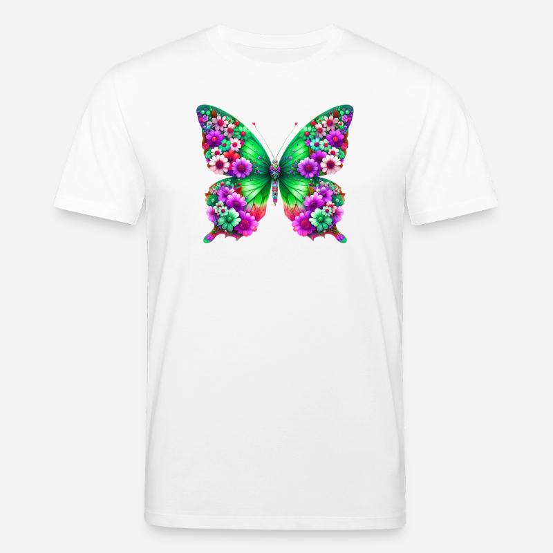 Schmetterling - Stanley/Stella Unisex Bio-T-Shirt CREATOR  - Weiß