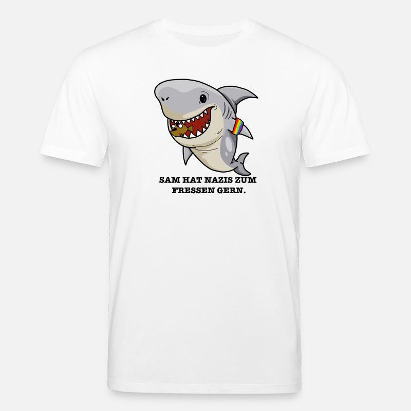 Hai hasst Nazis - Stanley/Stella Unisex Bio-T-Shirt CREATOR  - Weiß