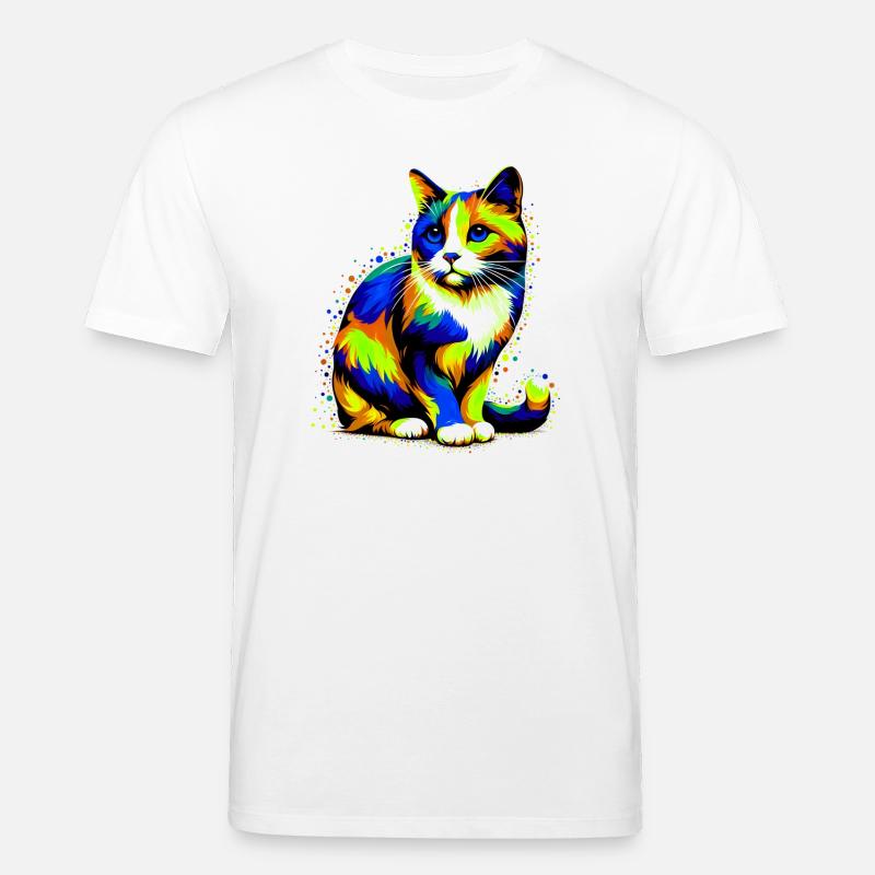 Katze - Stanley/Stella Unisex Bio-T-Shirt CREATOR  - Weiß
