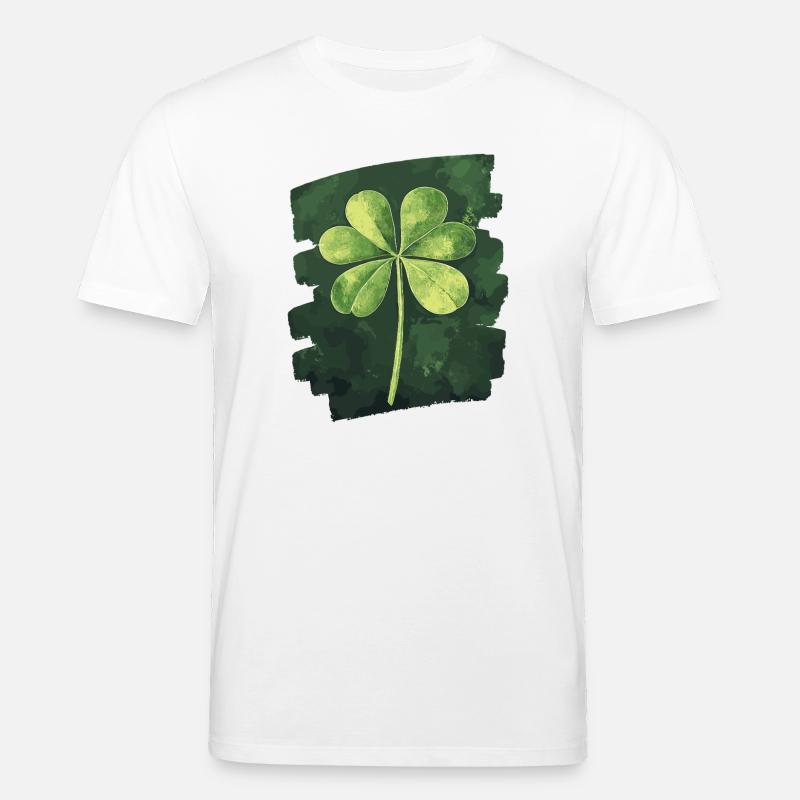 St. Patricks day Kleeblatt - Stanley/Stella Unisex Bio-T-Shirt CREATOR  - Weiß