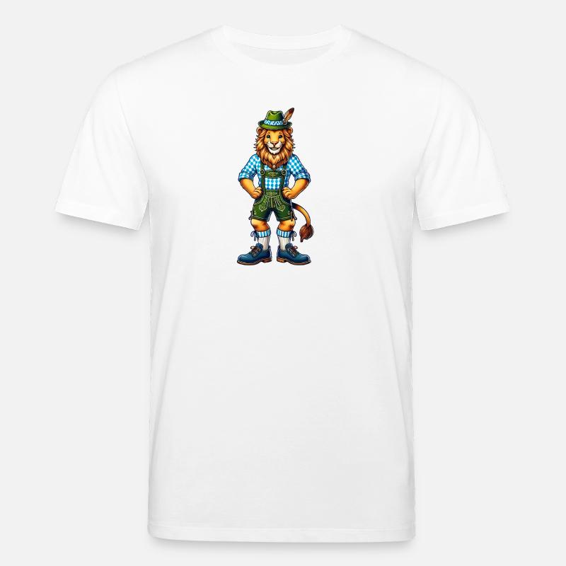 Bayerischer Löwe - Stanley/Stella Unisex Bio-T-Shirt CREATOR  - Weiß