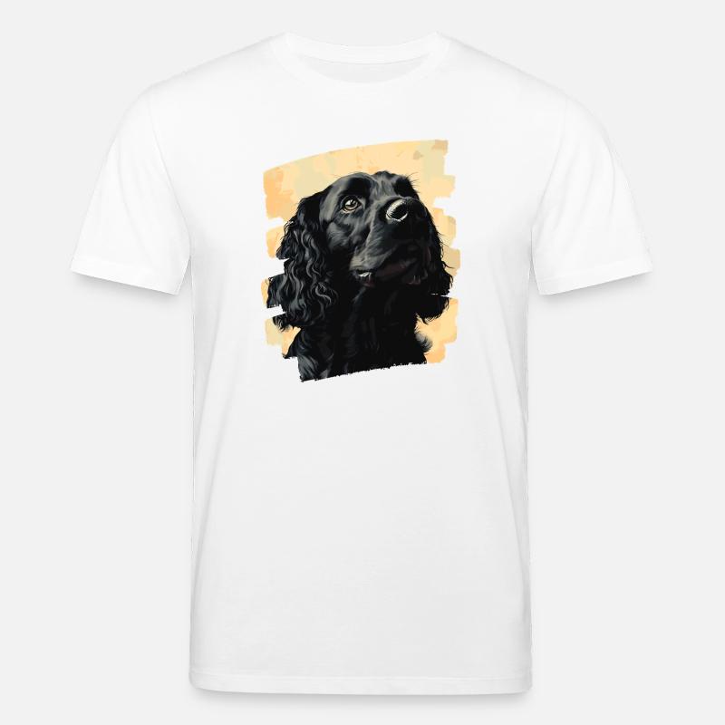 Cocker Spaniel - Stanley/Stella CREATOR Unisex Organic T-Shirt - white