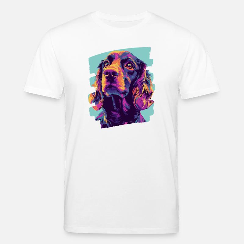 Cocker Spaniel - T-shirt bio CREATOR Stanley/Stella Unisexe - blanc