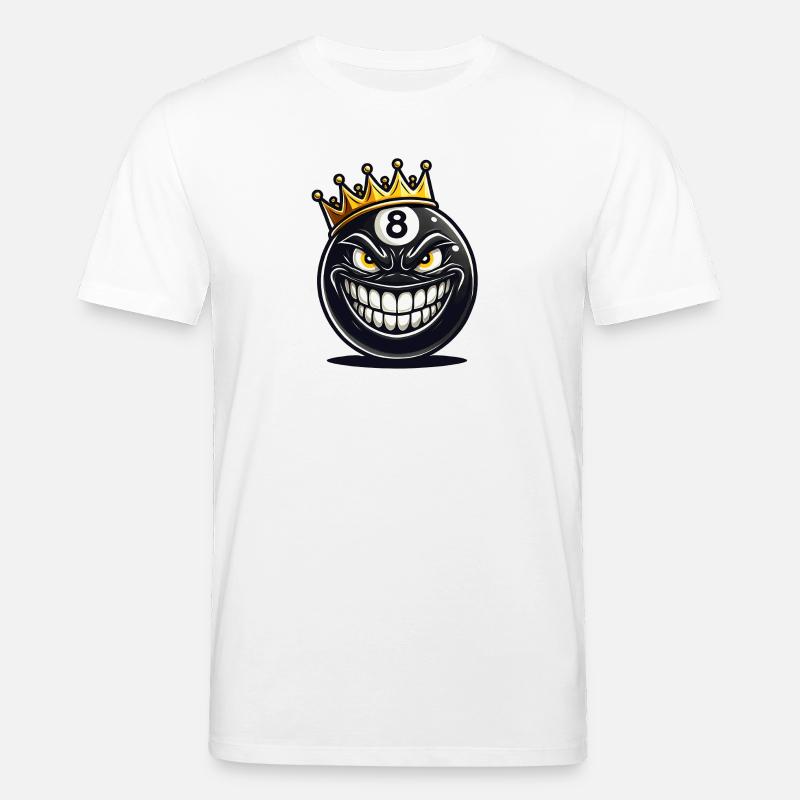 Billard König - Stanley/Stella Unisex Bio-T-Shirt CREATOR  - Weiß