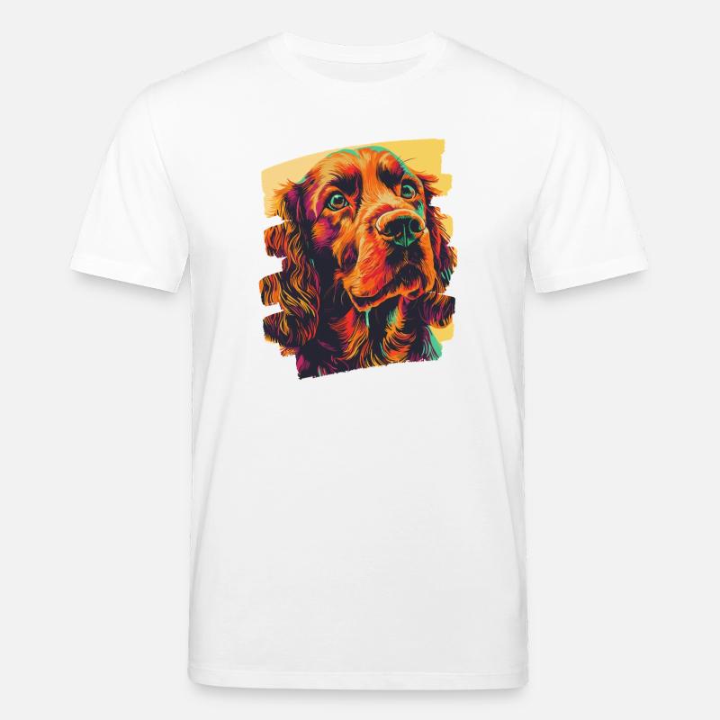 Cocker Spaniel - Stanley/Stella Unisex Bio-T-Shirt CREATOR  - Weiß