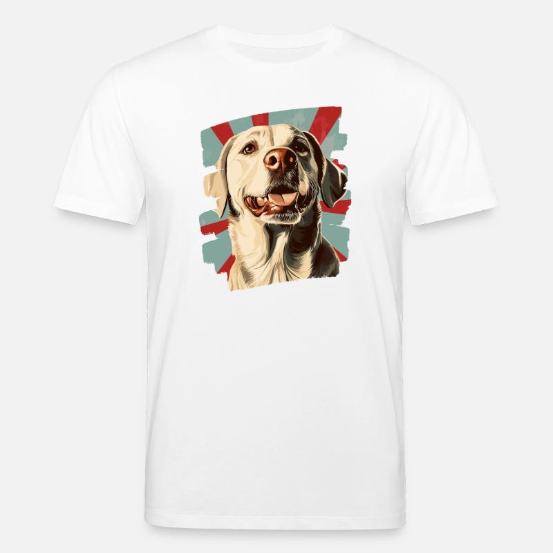 Labrador - Stanley/Stella Unisex Bio-T-Shirt CREATOR  - Weiß