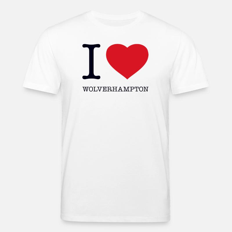 I LOVE WOLVERHAMPTON - Stanley/Stella CREATOR Unisex Organic T-Shirt - white