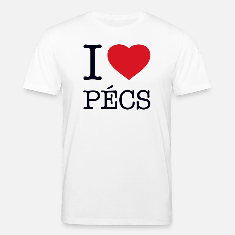 I LOVE PECS - Stanley/Stella Unisex Bio-T-Shirt CREATOR  - Weiß