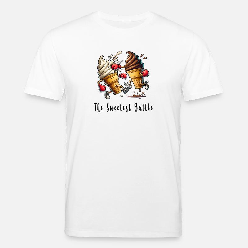 Der süße Wettkampf / Eiscreme - Stanley/Stella Unisex Bio-T-Shirt CREATOR  - Weiß