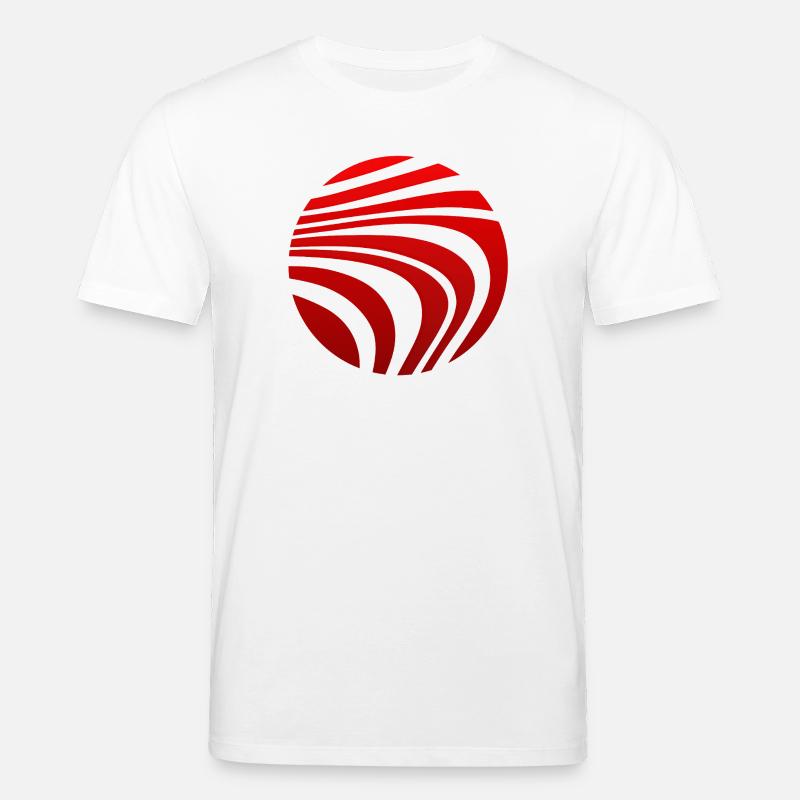 Psychedelic Pattern Red Gradient - Stanley/Stella CREATOR Unisex Organic T-Shirt - white