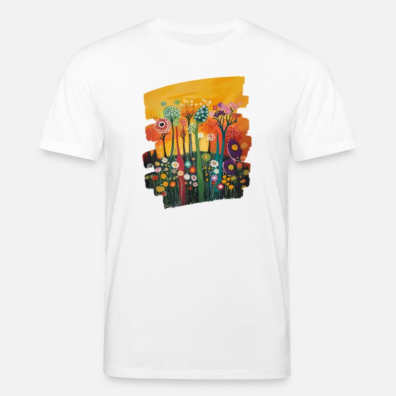 Printemps Printemps Début Fleur Fleurs - T-shirt bio CREATOR Stanley/Stella Unisexe - blanc