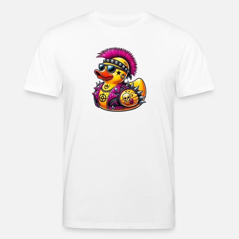 Punk Gummiente - Stanley/Stella Unisex Bio-T-Shirt CREATOR  - Weiß