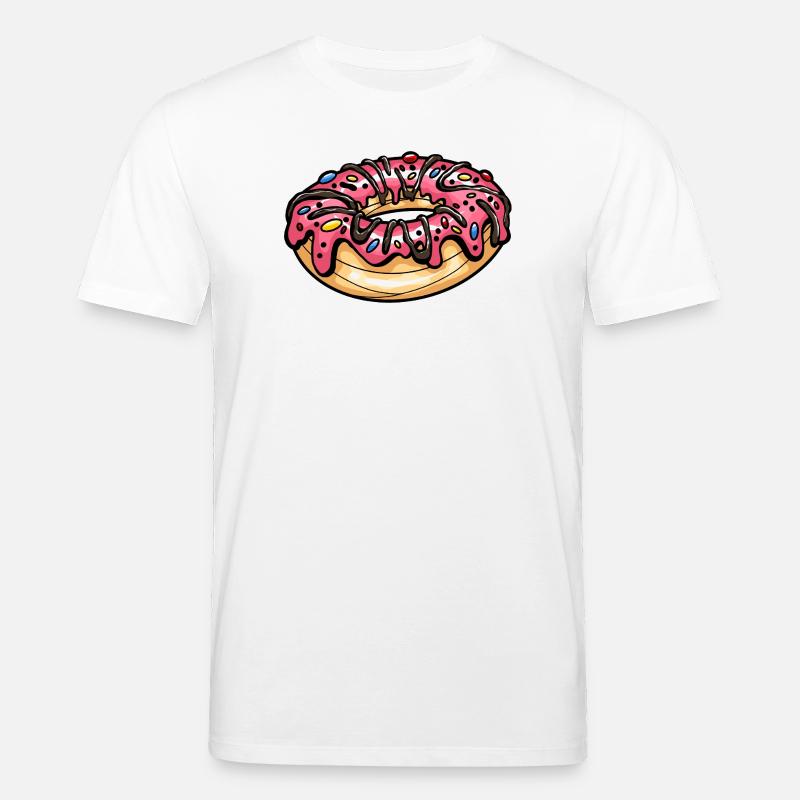 Donut lecker Backwerk bunt - Stanley/Stella Unisex Bio-T-Shirt CREATOR  - Weiß