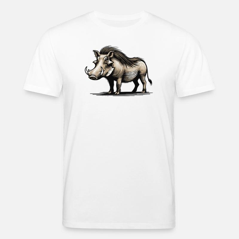 Warzenschwein - Stanley/Stella Unisex Bio-T-Shirt CREATOR  - Weiß