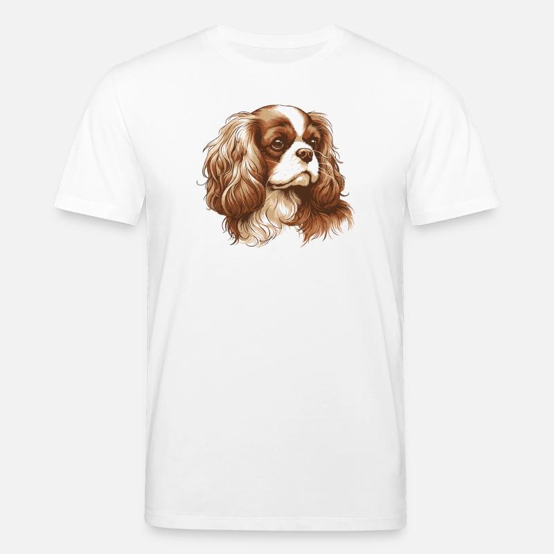 Cavalier King Charles Spaniel - T-shirt bio CREATOR Stanley/Stella Unisexe - blanc