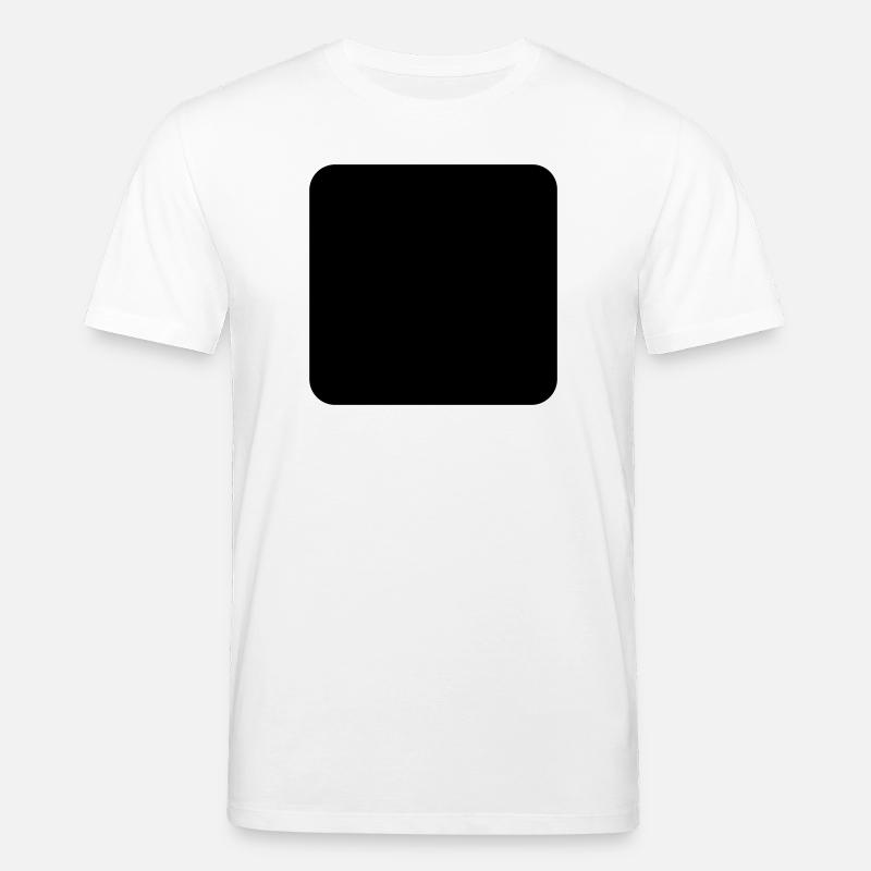 abgerundetes Quadrat - Stanley/Stella Unisex Bio-T-Shirt CREATOR  - Weiß