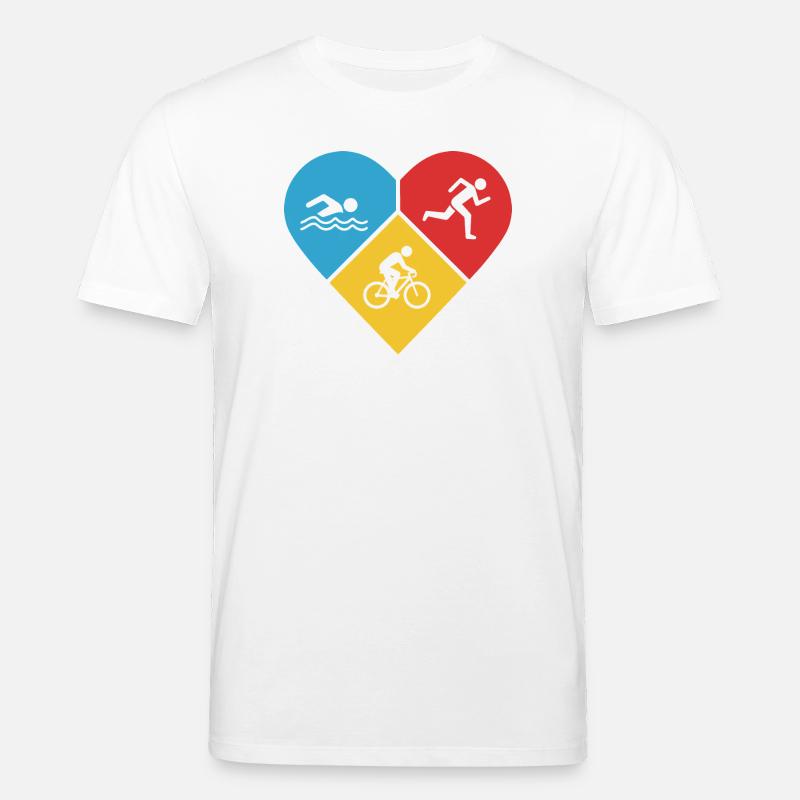 J’adore le triathlon - T-shirt bio CREATOR Stanley/Stella Unisexe - blanc