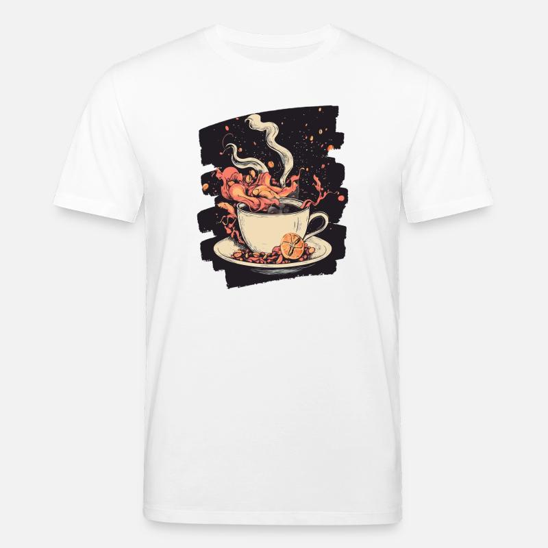 Kaffee Coffee Kaffeeliebhaber - Stanley/Stella Unisex Bio-T-Shirt CREATOR - Weiß
