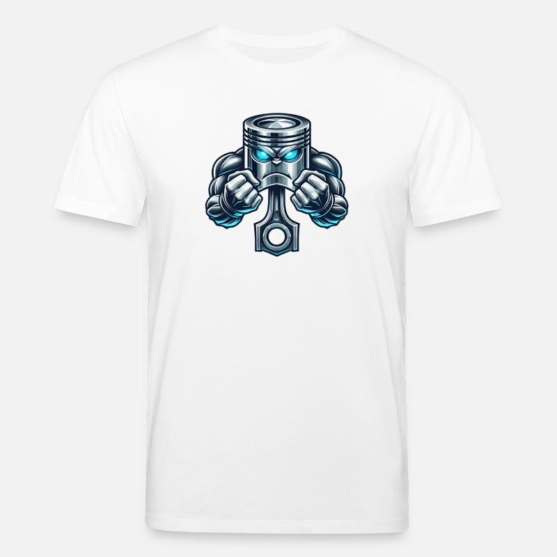 Conception du piston musculaire - T-shirt bio CREATOR Stanley/Stella Unisexe - blanc