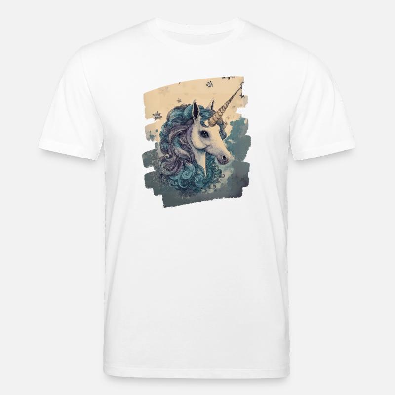 Einhorn - Stanley/Stella Unisex Bio-T-Shirt CREATOR  - Weiß